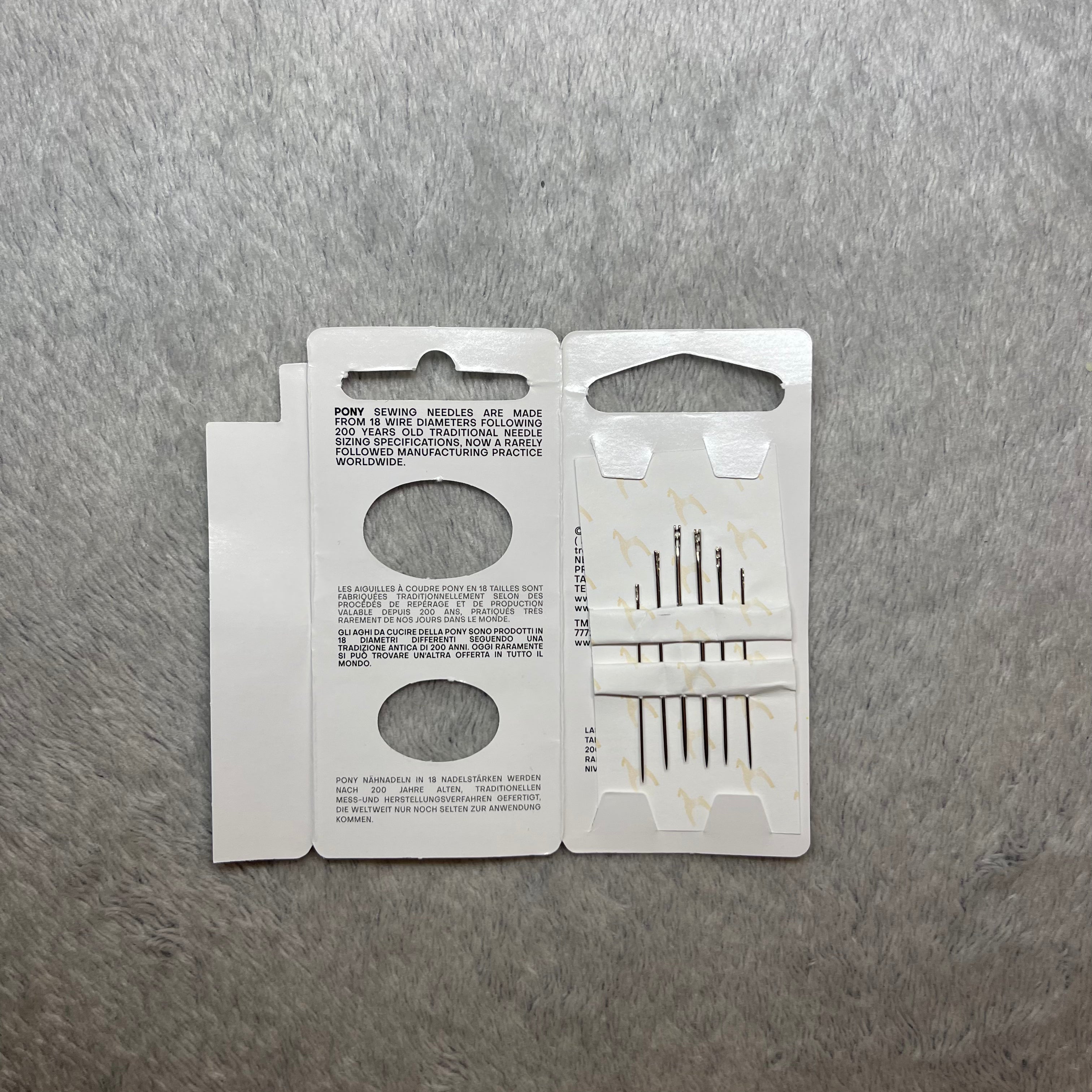 PONY Easy Threading Needles Size 4/8 – 6 Pieces