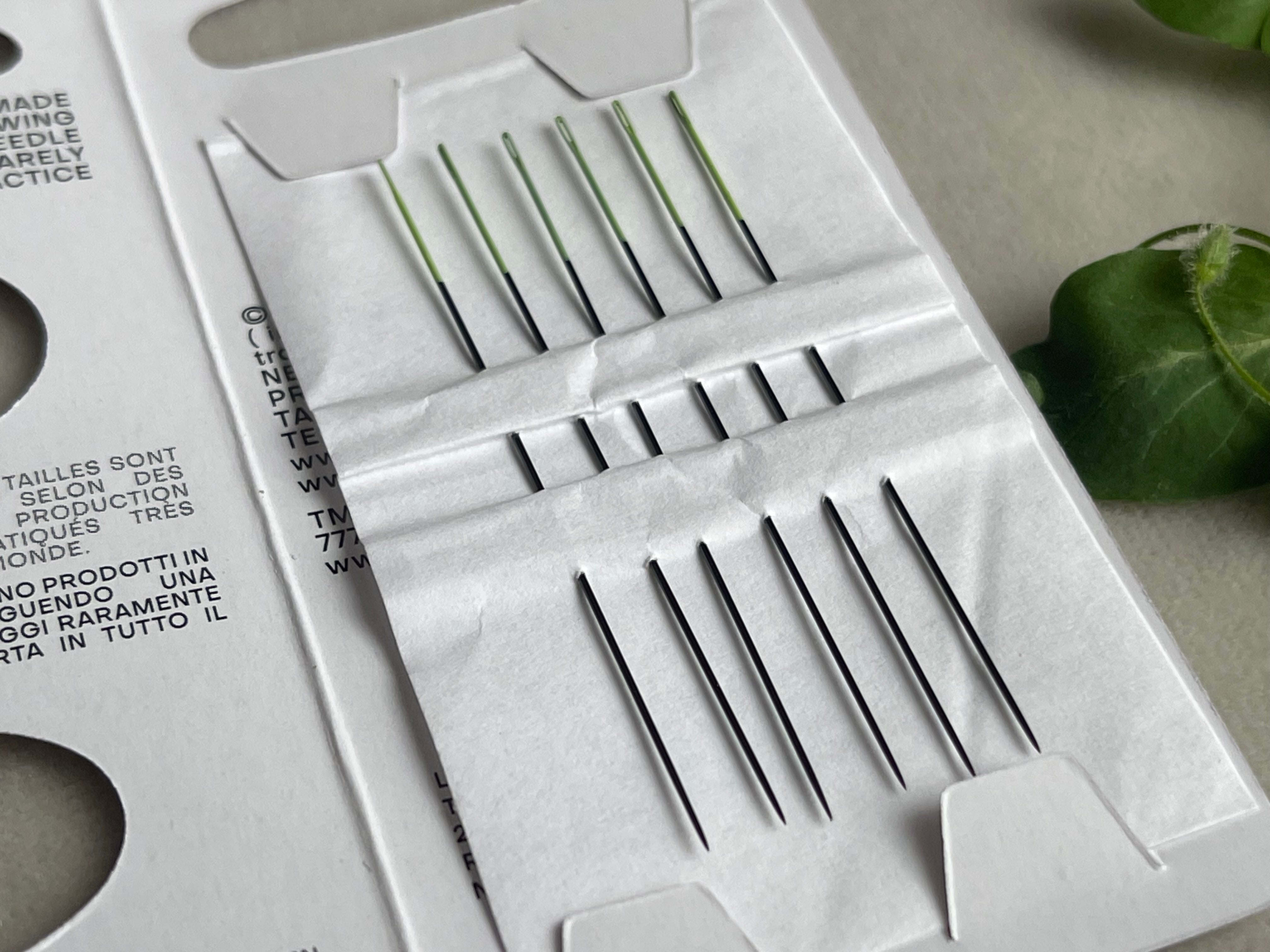 PONY Black Beading Needles No. 10 – 6 Pieces