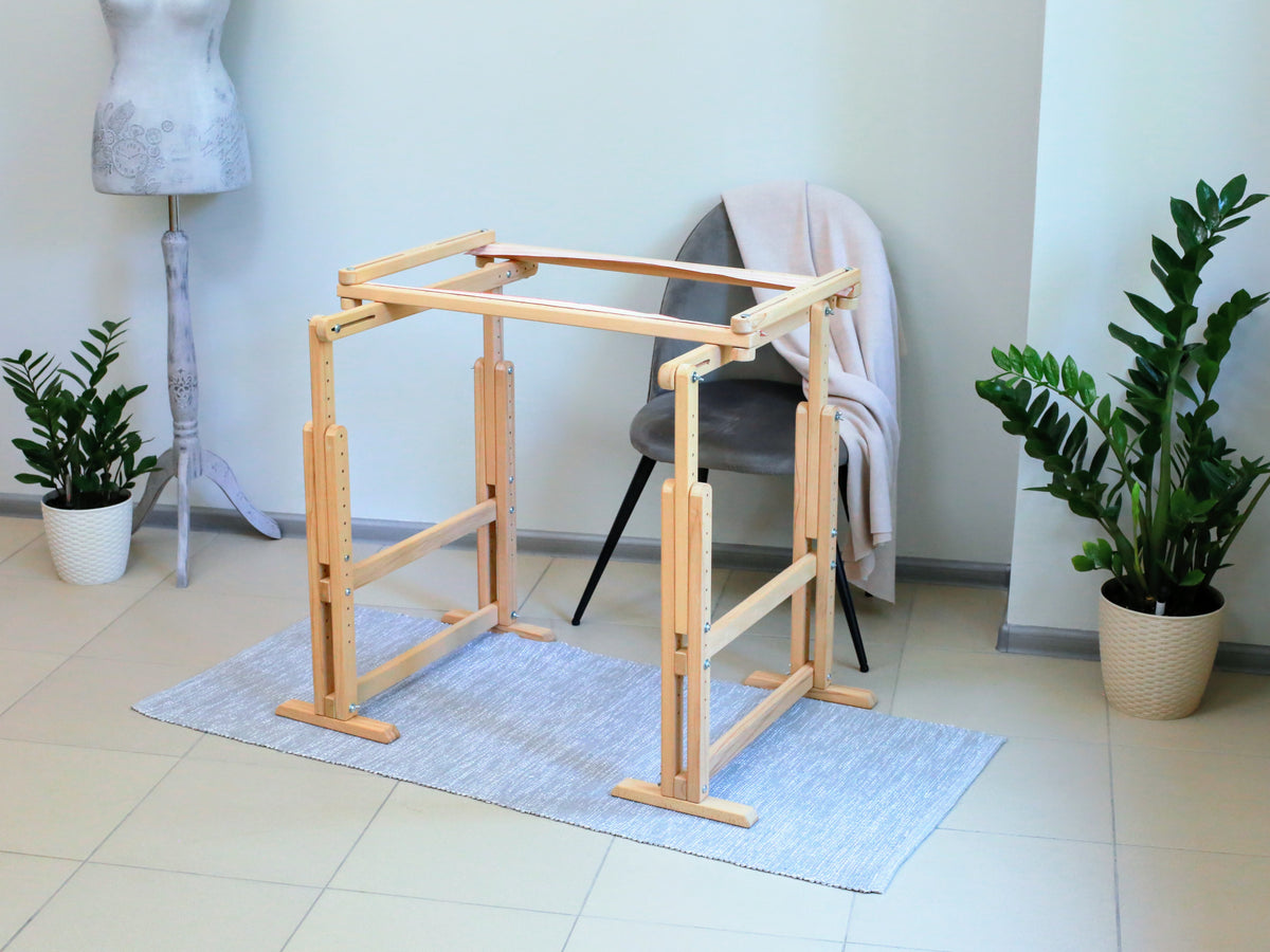 Tambour embroidery frame & support
