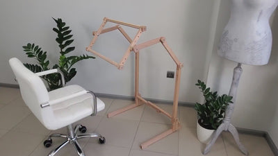 Embroidery Cross Stitch Wood frame & stand - 5