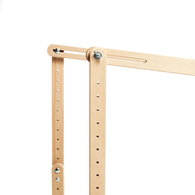 Embroidery frame and trestles (with height adjustment). The design consists of a removable frame and support, which allows you to adjust the height of the legs, as well as the tilt