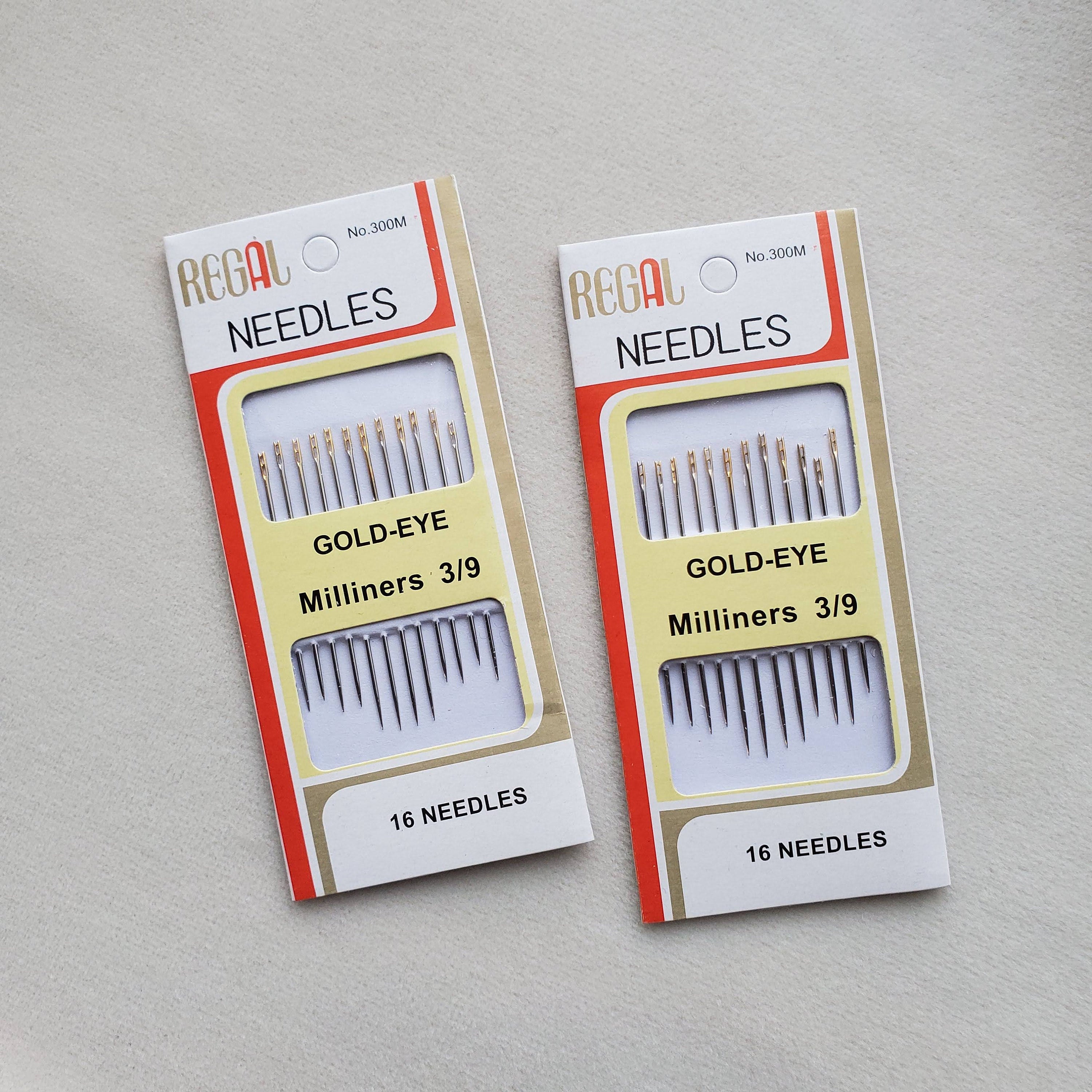 SELF THREADING Hand Sewing NEEDLES Simple Easy  , Regal needles , 16 needle