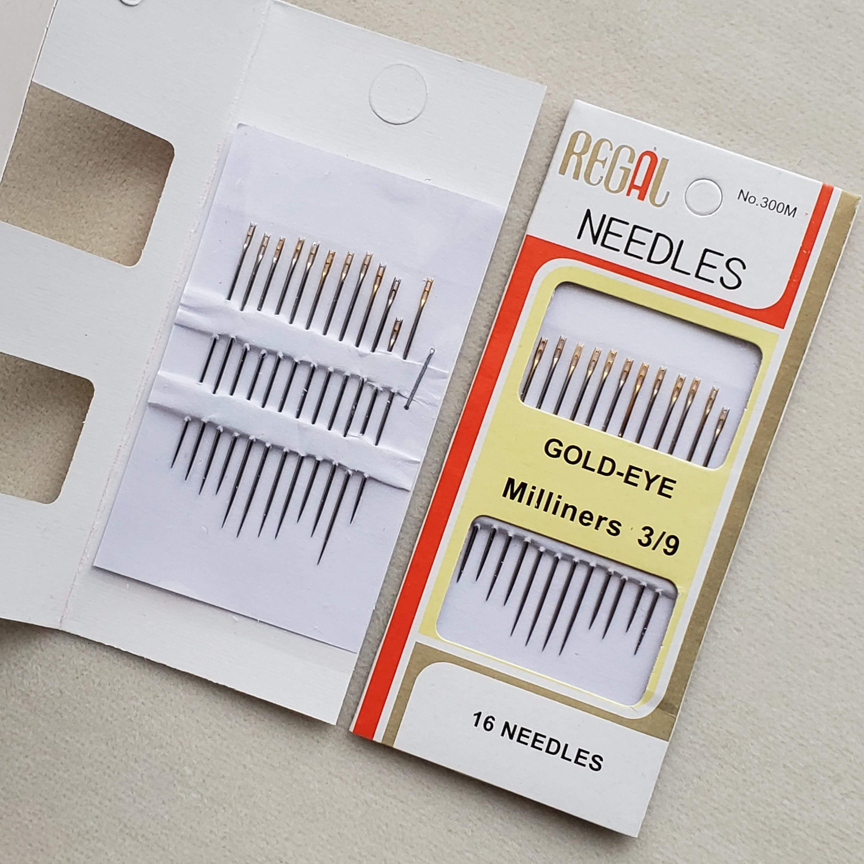 SELF THREADING Hand Sewing NEEDLES Simple Easy  , Regal needles , 16 needle